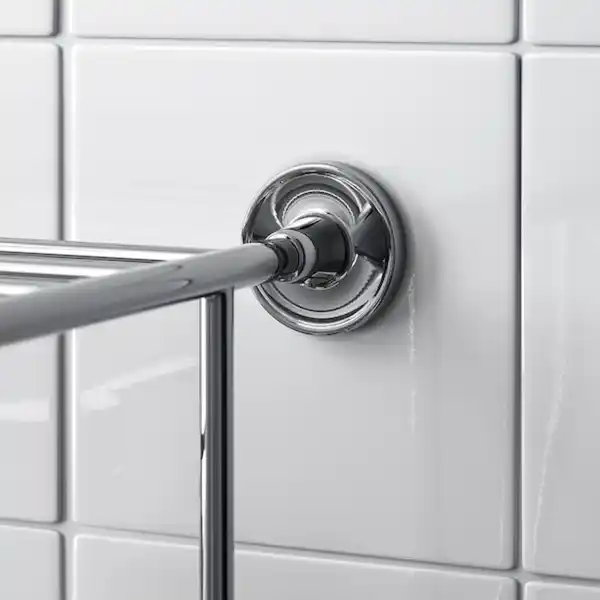 Bild 2 von BROFJÄRDEN Wandregal/Handtuchhalter, Chromeffekt 75x29 cm