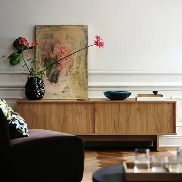 Bild 3 von STOCKHOLM 2025 TV-Bank+Schiebetüren, Eichenfurnier 179x42x56 cm