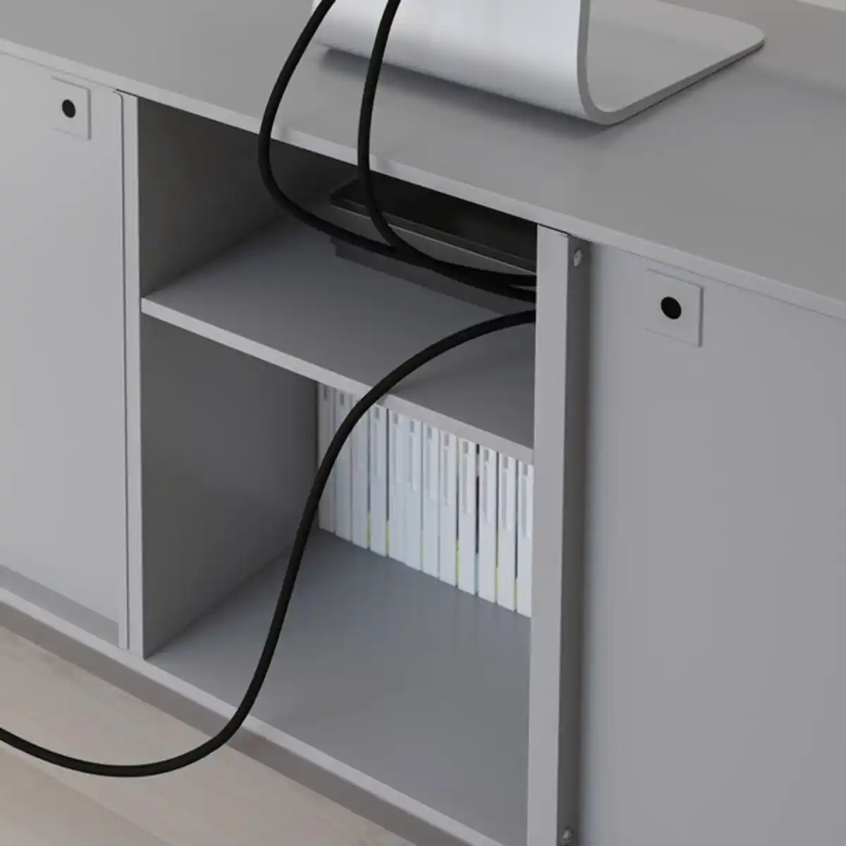 Bild 4 von TULLSTORP TV-Bank, grau 114x35x53 cm