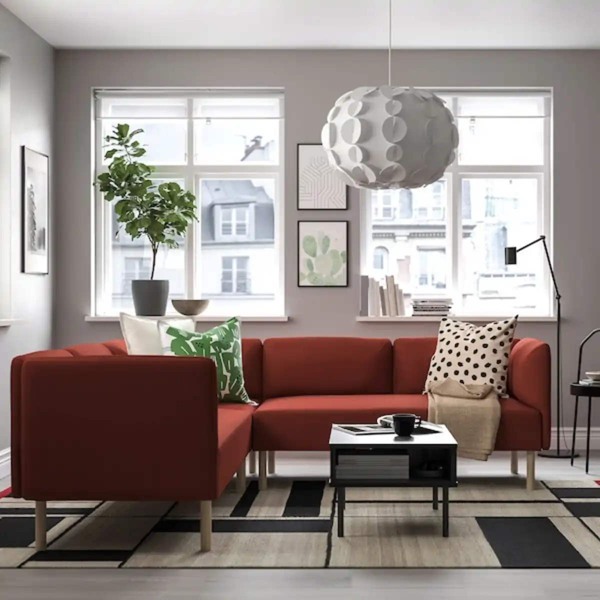 Bild 2 von TUNSTA Beistelltisch, anthrazit 70x50 cm