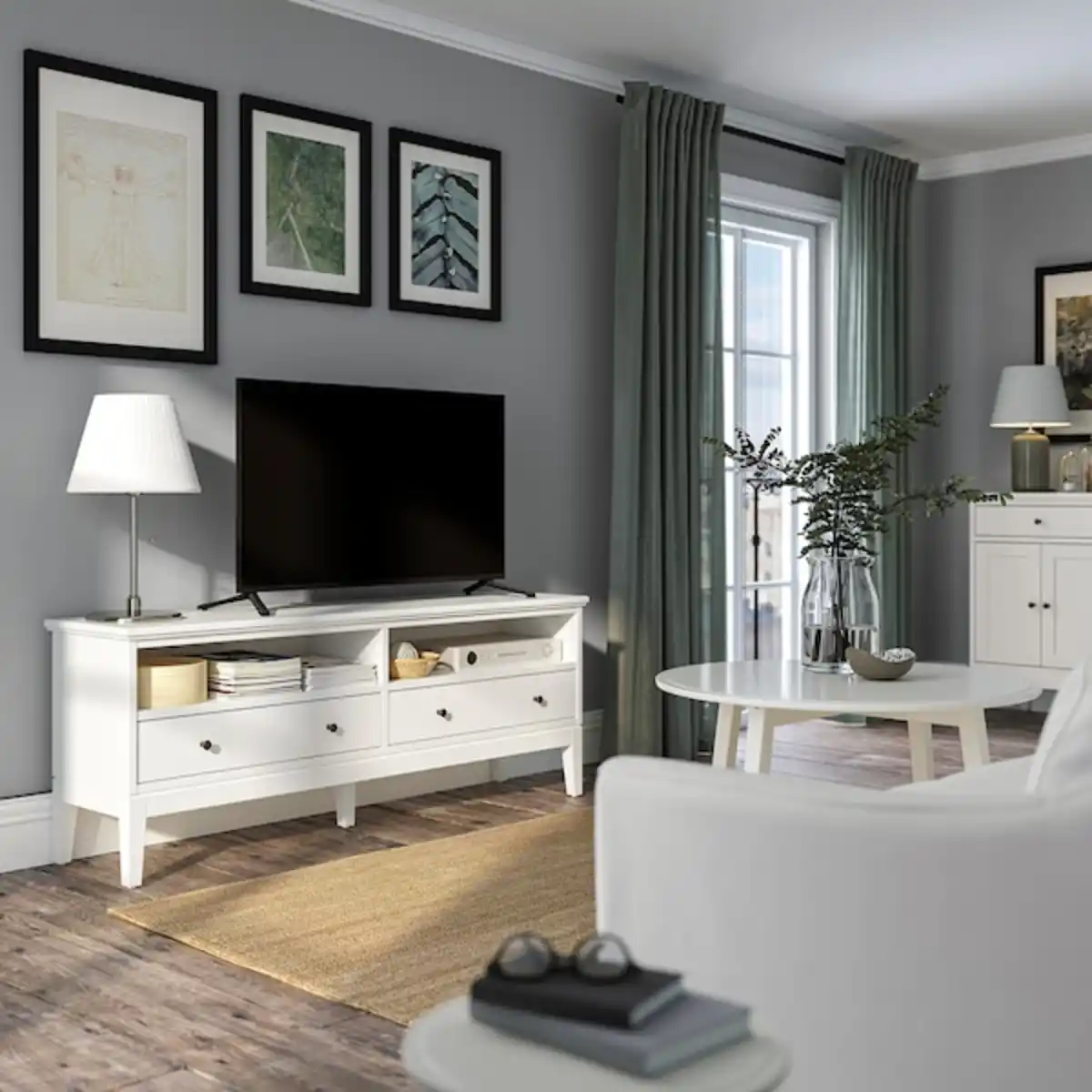 Bild 2 von IDANÄS TV-Bank, weiß 162x40x63 cm