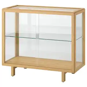 STOCKHOLM 2025 Vitrine, Eichenfurnier 100x40x86 cm