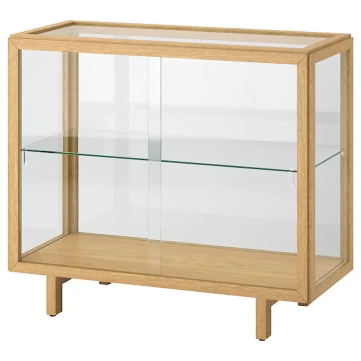 Bild 1 von STOCKHOLM 2025 Vitrine, Eichenfurnier 100x40x86 cm