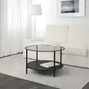 Bild 2 von VITTSJÖ Couchtisch, schwarzbraun/Glas 75 cm