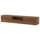 Bild 1 von EKET Mediaaufbewahrungskombination, braun/Nussbaumnachbildung 210x35x35 cm
