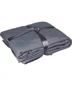 Gesteppte Tagesdecke, grau