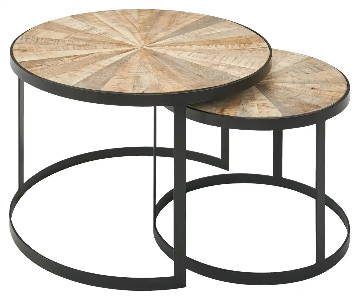 Bild 1 von Couchtisch ''Wohnling'', Hellbraun, 2-teilig, Hellbraun