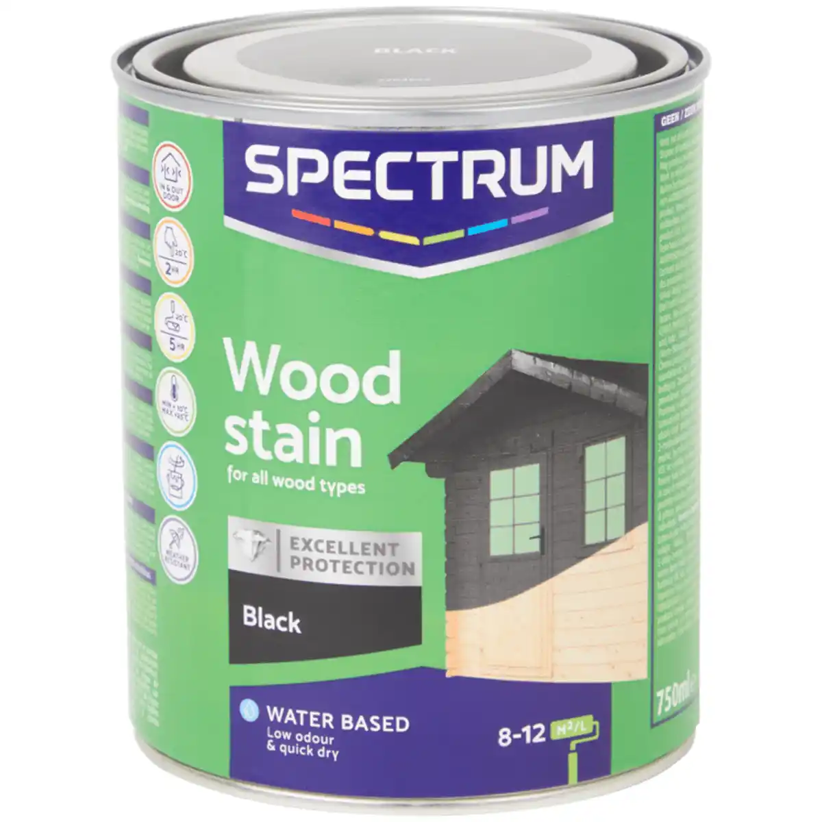 Bild 1 von Spectrum Deckende Holzbeize Schwarz