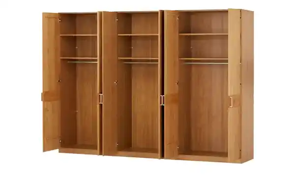 Bild 2 von Woodford Drehtürenschrank  Morgana ¦ holzfarben ¦ Maße (cm): B: 300 H: 216 T: 58.0 Schränke > Kleiderschränke > Drehtürenschränke - Möbel Kraft