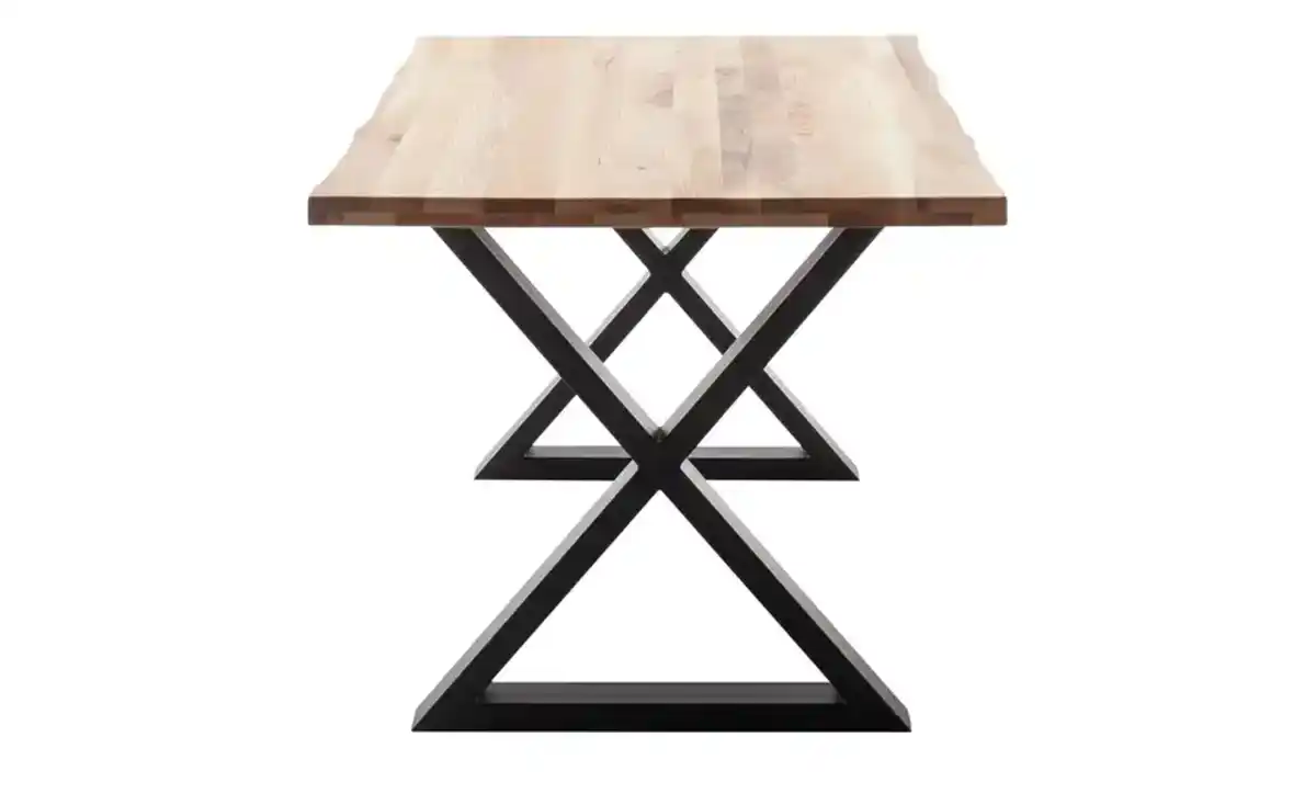 Bild 2 von Woodford Kufentisch massiv Malaisa ¦ holzfarben ¦ Maße (cm): B: 90 H: 76 Tische > Esstische - Möbel Kraft