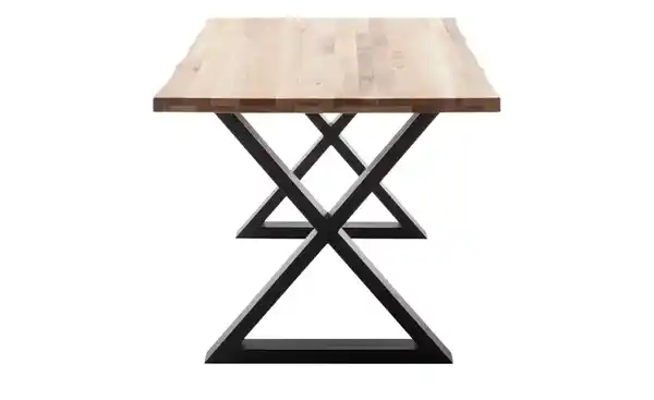 Bild 2 von Woodford Kufentisch massiv Malaisa ¦ holzfarben ¦ Maße (cm): B: 90 H: 76 Tische > Esstische - Möbel Kraft