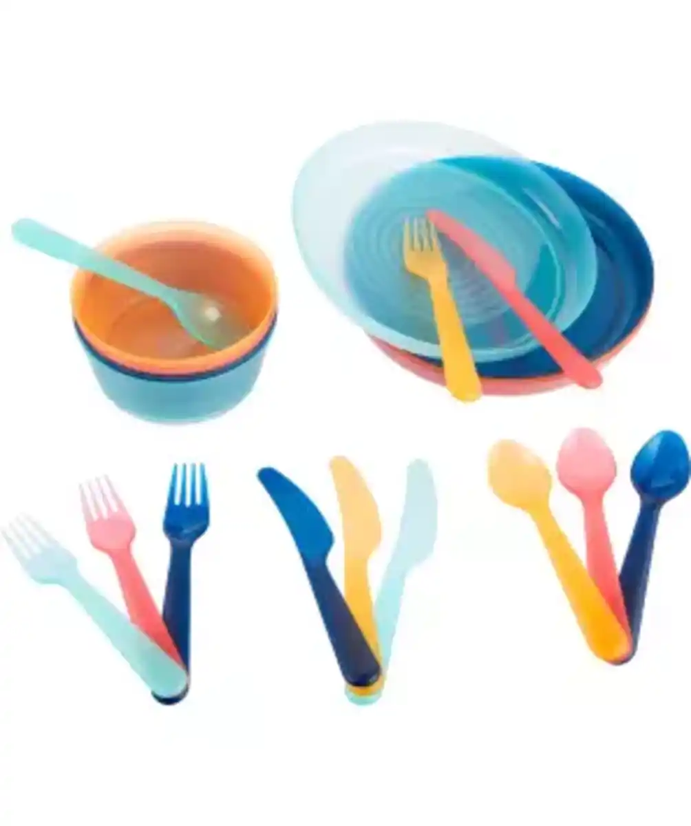 Bild 1 von Besteck- und Geschirrset fürs Picknick, bunt