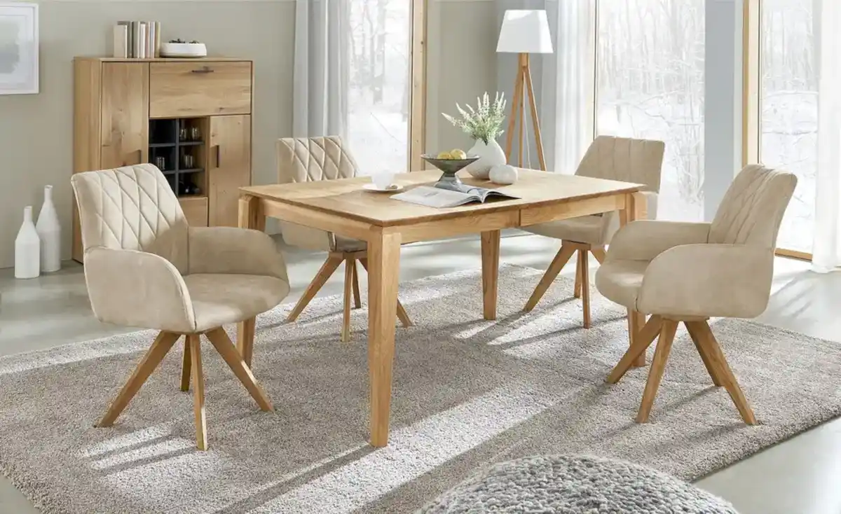 Bild 2 von Woodford Armlehnstuhl  Bristol ¦ beige ¦ Maße (cm): B: 60 H: 88 T: 67.0 Stühle > Esszimmerstühle - Möbel Kraft