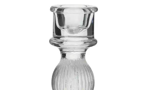 Bild 3 von HOME STORY Kerzenhalter   ¦ transparent/klar ¦ Glas ¦ Maße (cm): H: 15,5  Ø: 8.3 Sale > Haushalt Sale - Möbel Kraft
