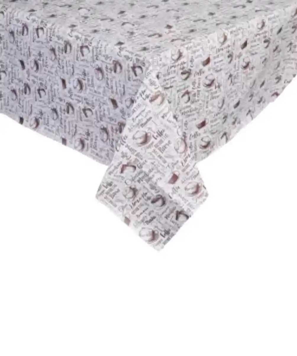 Bild 1 von Wachstuchtischdecke mit geprägter Oberfläche, braun