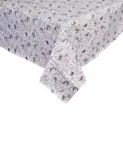 Wachstuchtischdecke mit geprägter Oberfläche, braun