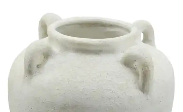 Bild 2 von HOME STORY Deko Vase   ¦ weiß ¦ Steingut ¦ Maße (cm): H: 16,5  Ø: 19.0 Dekoration > Vasen - Möbel Kraft