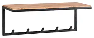 WANDGARDEROBE Akazie massiv, B: 70cm, Akaziefarben