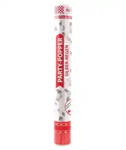 Konfettikanone Party-Popper, silber
