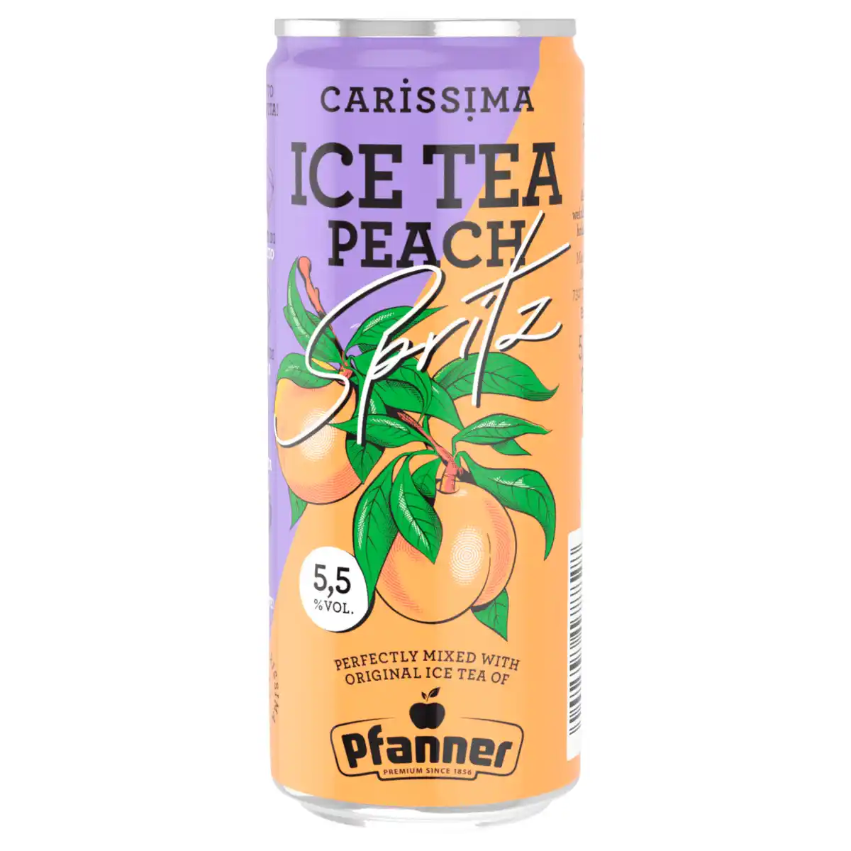 Bild 1 von Carissima Ice Tea Peach Spritz Pfanner 0,25l