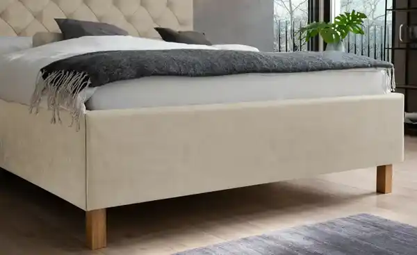 Bild 3 von Polsterbettgestell mit Bettkasten  ¦ beige ¦ Maße (cm): B: 190 H: 120 Betten > Doppelbetten - Möbel Kraft