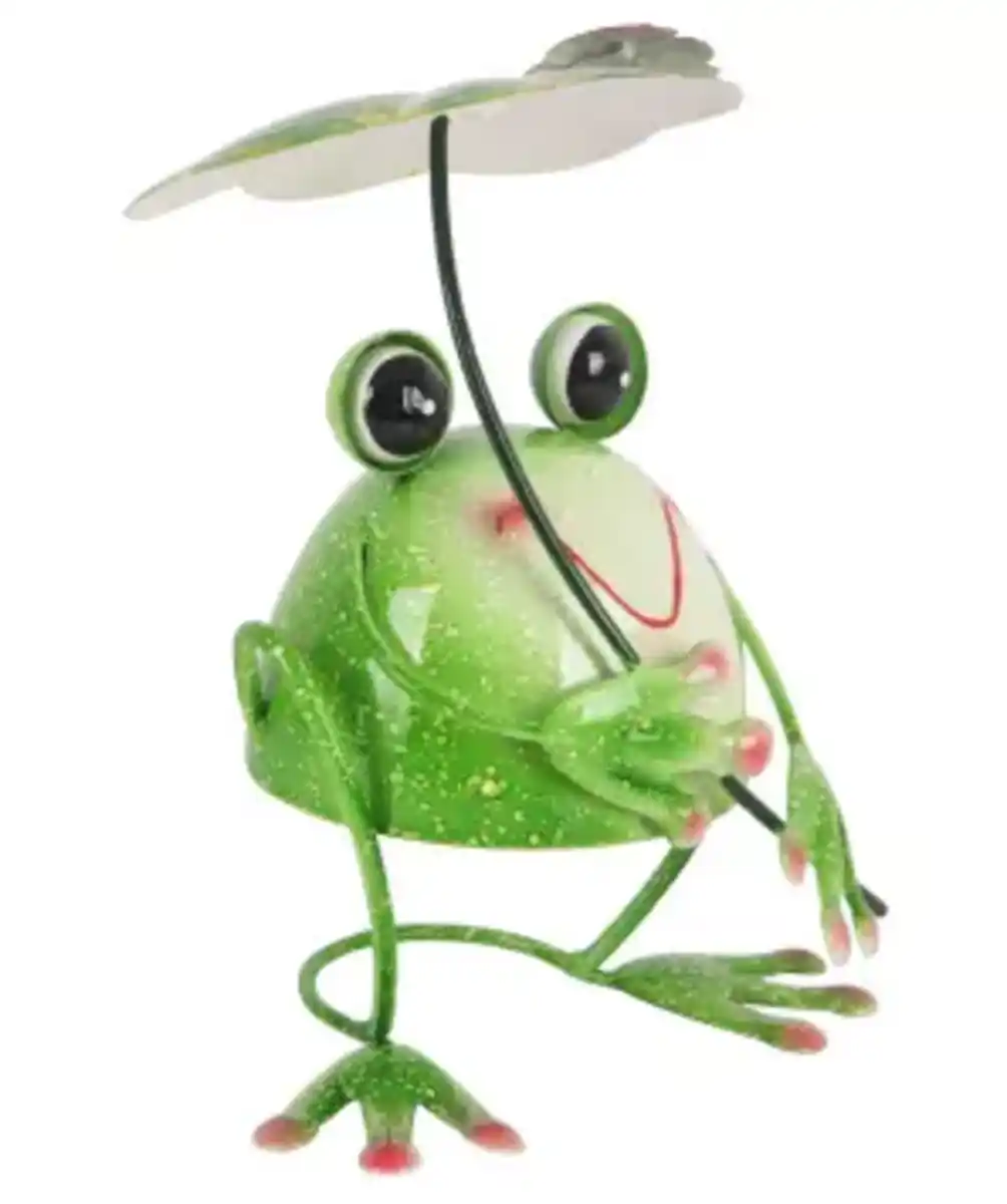 Bild 1 von Garten Deko-Frosch, grün gemustert