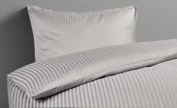 Bild 3 von como Damast-Bettwäsche   ¦ grau ¦ Maße (cm): B: 135 Bettwaren > Bettwäsche-Sets > Ganzjahresbettwäsche - Möbel Kraft