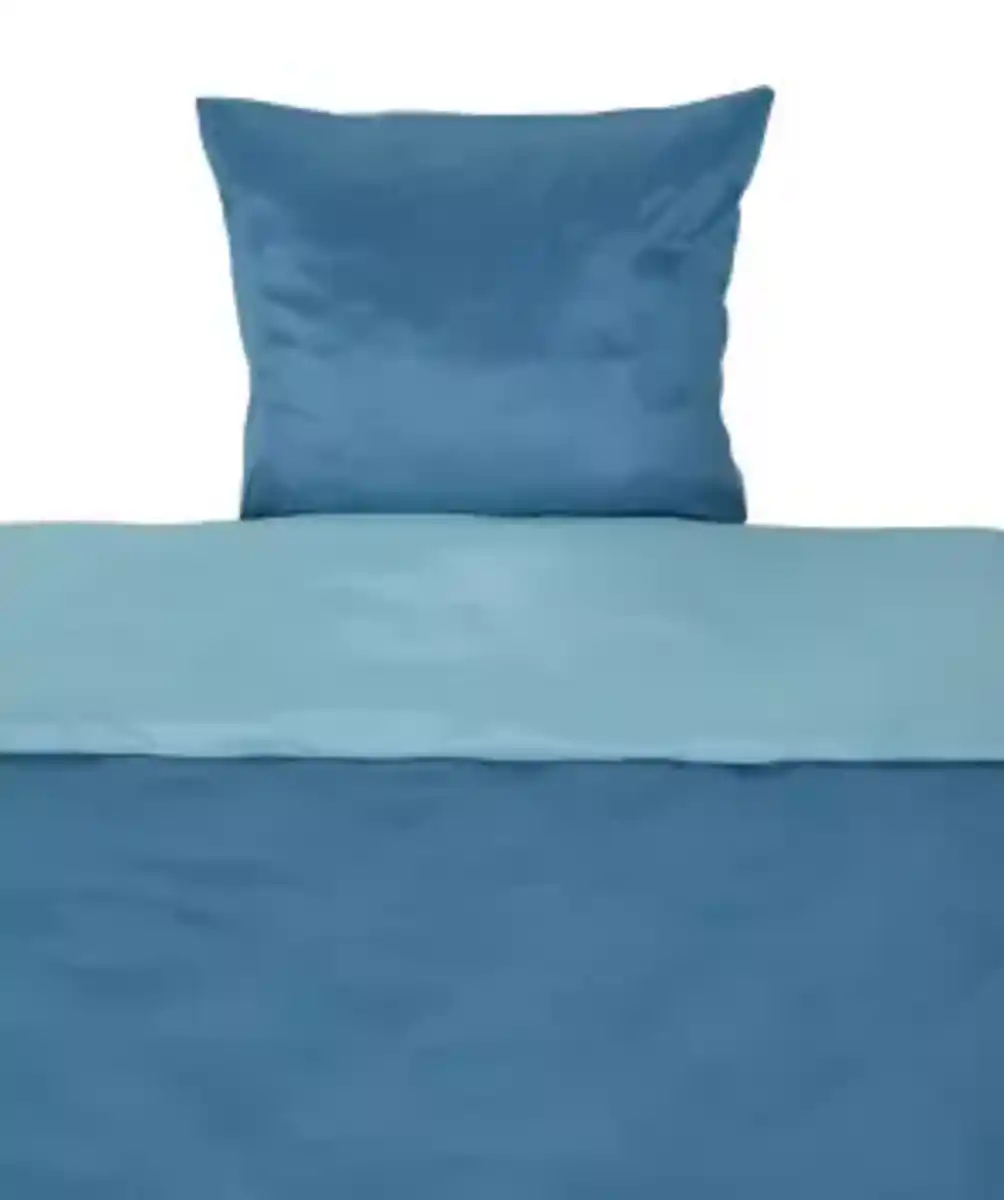 Bild 1 von Mikrofaser-Wendebettwäsche, blau