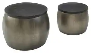 COUCHTISCHSET WOHNLING, Silberfarben
