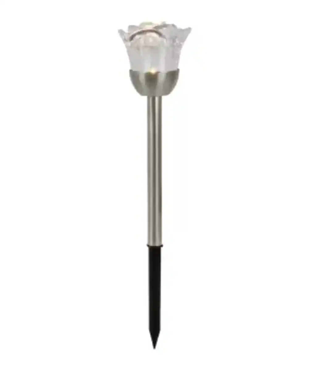 Bild 1 von Solarleuchte Rose, silber