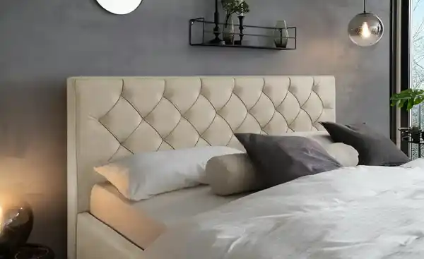 Bild 2 von Polsterbettgestell mit Bettkasten  ¦ beige ¦ Maße (cm): B: 190 H: 120 Betten > Doppelbetten - Möbel Kraft