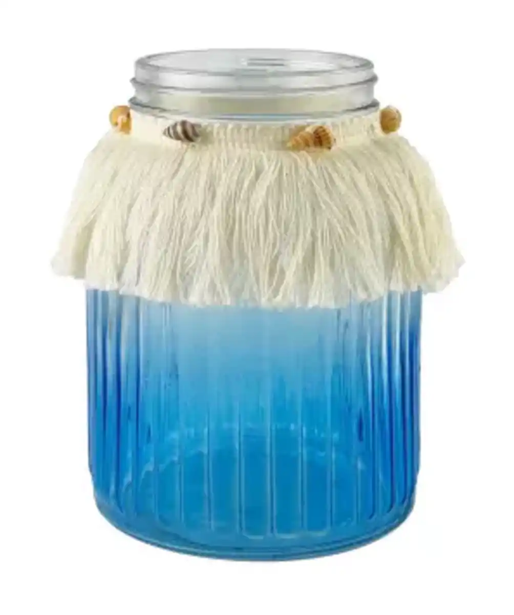 Bild 1 von Maritimer Teelichthalter, hellblau