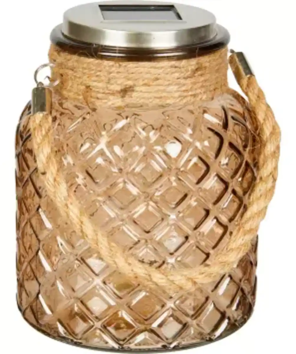 Bild 1 von Solarleuchte aus Glas, gelb