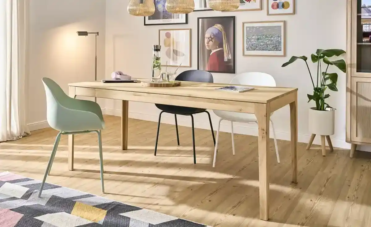 Bild 3 von smart Ausziehbarer Esstisch aus Wildeiche    ¦ holzfarben ¦ Maße (cm): B: 80 H: 76,5 Tische > Esstische - Möbel Kraft