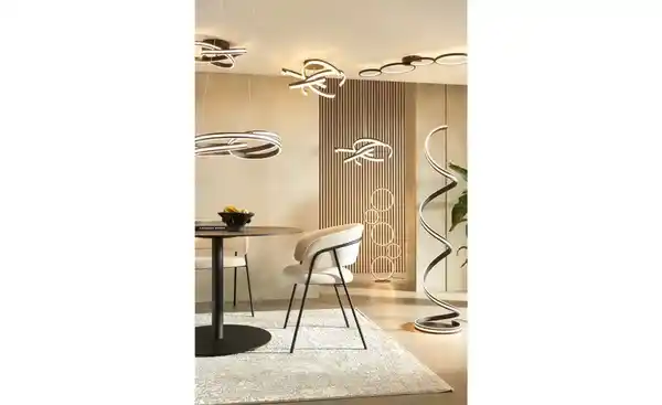 Bild 2 von Trio LED-Deckenleuchte  schwarz `Ringe´   ¦ schwarz ¦ Maße (cm): B: 97 H: 5,5 T: 34.3 Lampen & Leuchten > Innenleuchten > Deckenlampen - Möbel Kraft