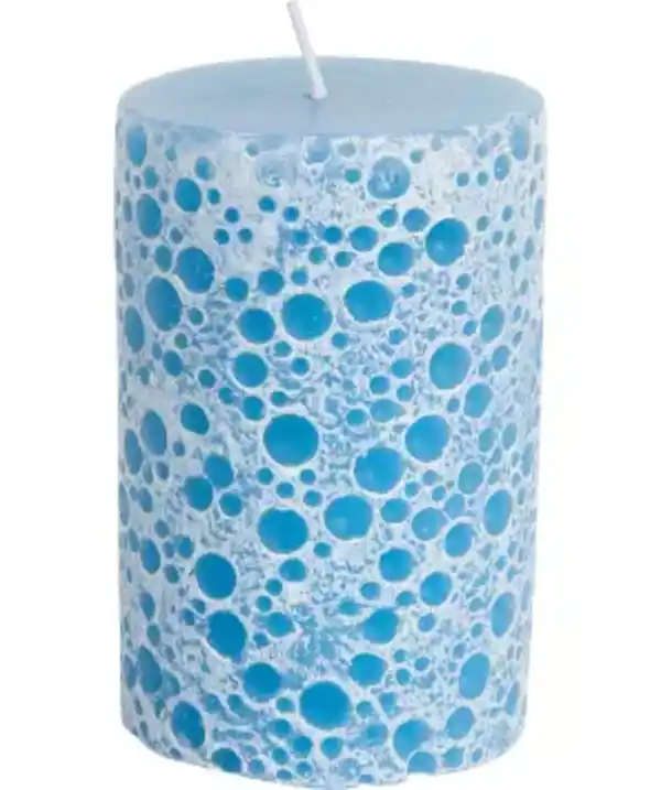Bild 1 von Maritime Stumpenkerze, blau