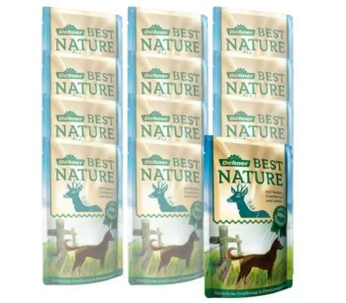 Bild 1 von Dehner Best Nature Nassfutter für Hunde Adult, 12 x 150 g