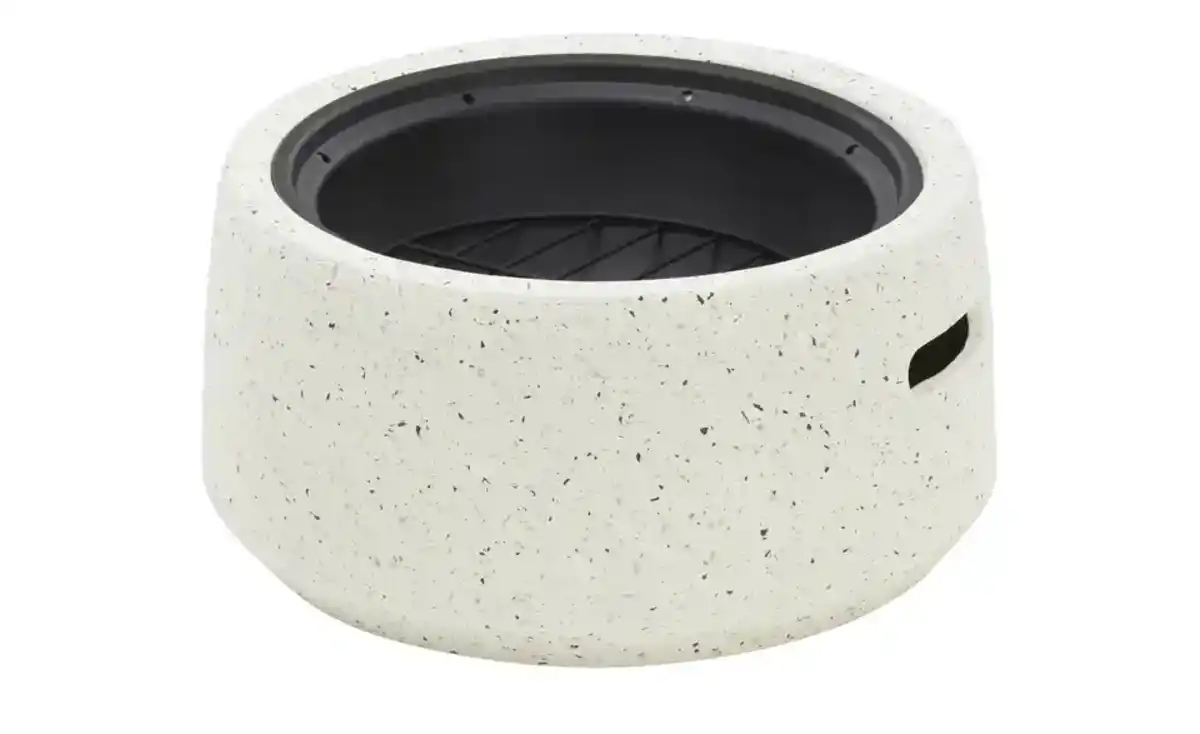 Bild 1 von Feuerstelle  Almeria ¦ weiß ¦ Magnesia,Stahl ¦ Maße (cm): H: 23,5  Ø: 48.0 Dekoration > Gartendekoration - Möbel Kraft