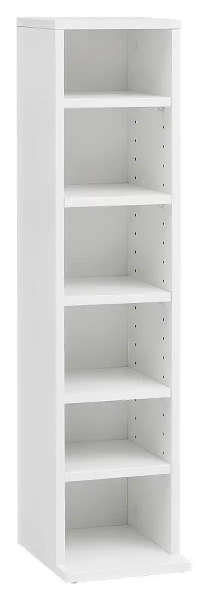 Bild 1 von CD-Regal ca. 21x90x20 cm Weiß, Weiß