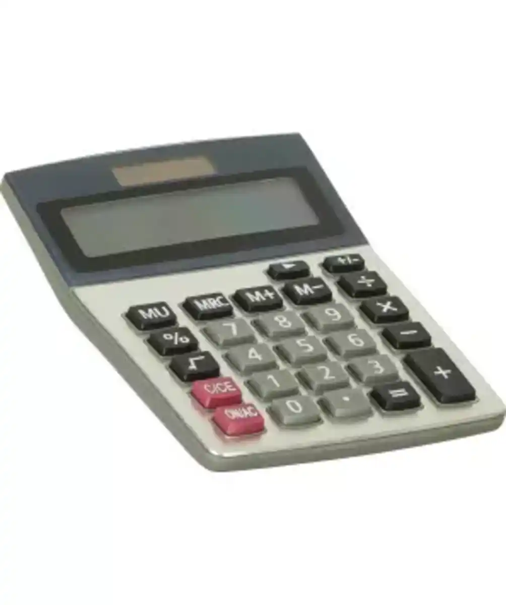 Bild 1 von Taschenrechner, Silber gemustert