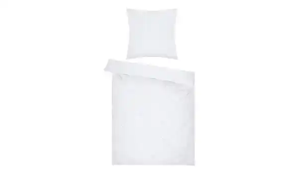 Bild 2 von Satin-Wendebettwäsche   ¦ weiß ¦ Maße (cm): B: 135 Bettwaren > Bettwäsche-Sets > Ganzjahresbettwäsche - Möbel Kraft