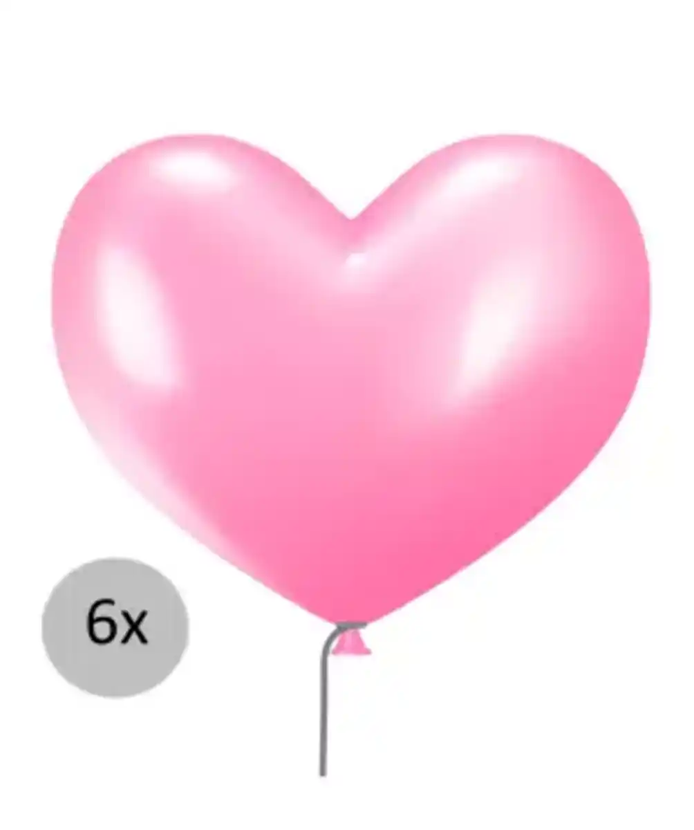 Bild 1 von Herzförmige Luftballons, rosa