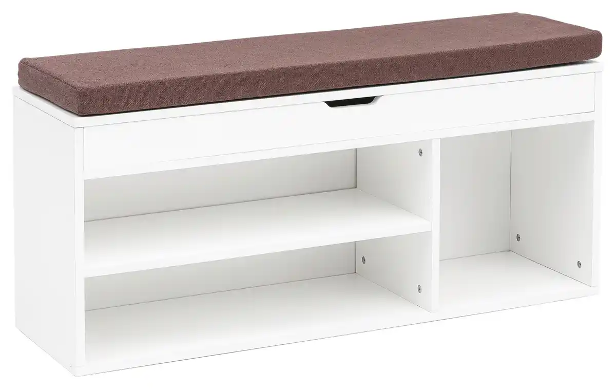 Bild 1 von Schuhbank WL5.345 ca.104x51x32cm Weiß, Weiß