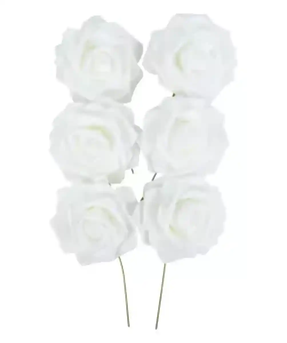 Bild 1 von Deko-Rosenköpfe, weiß