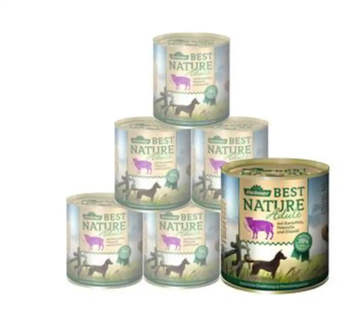 Bild 1 von Dehner Best Nature Nassfutter für Hunde Adult, 6 x 400 g/800 g