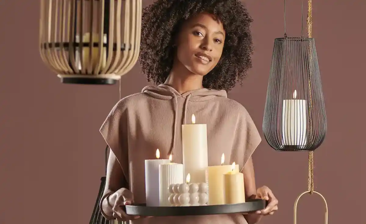 Bild 1 von Windlicht   ¦ schwarz ¦ Metall,Glas ¦ Maße (cm): H: 26,5  Ø: 19.0 Dekoration > Laternen & Windlichter - Möbel Kraft