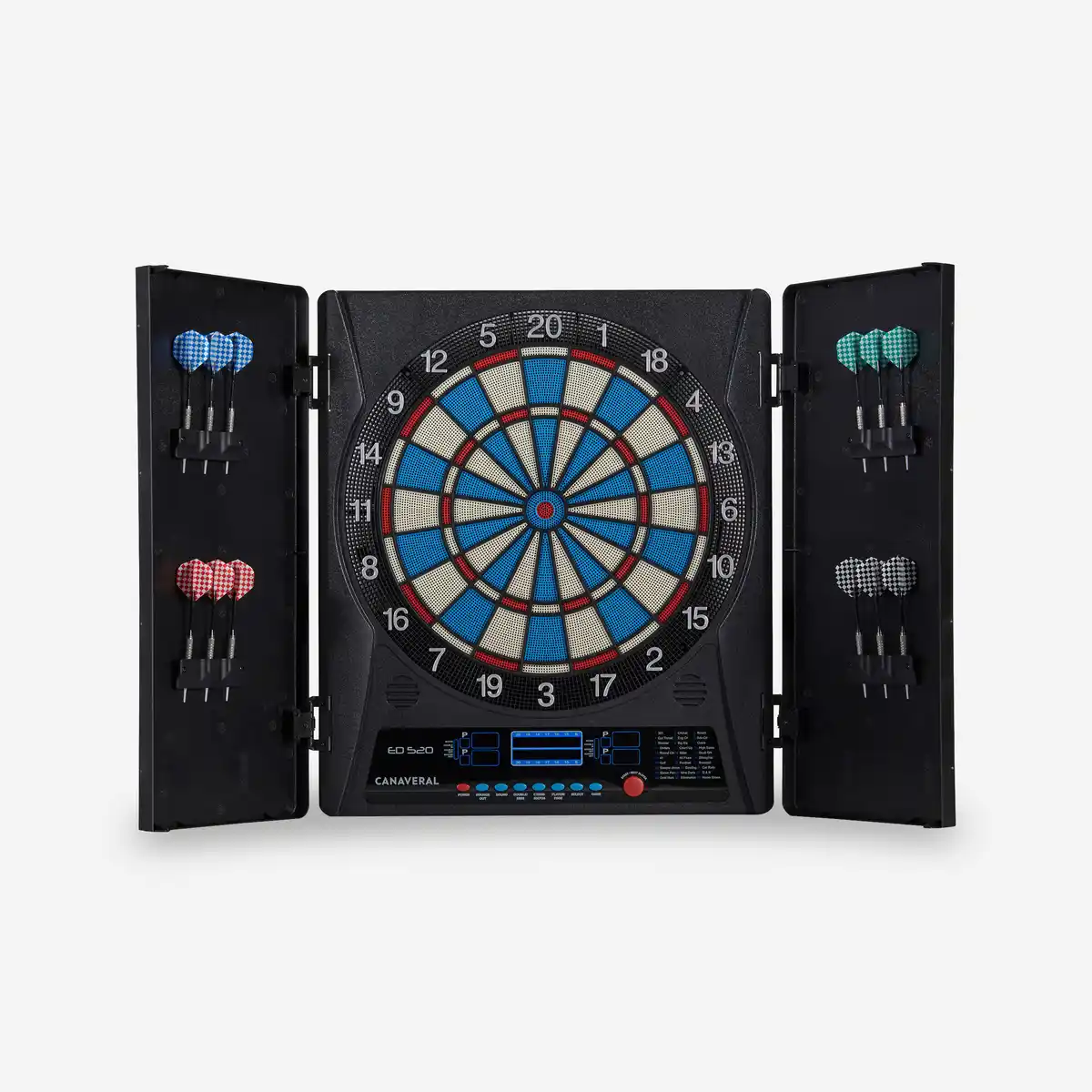 Bild 1 von CANAVERAL Elektronische Dartscheibe - ED520 Softdart mit 12 Pfeilen