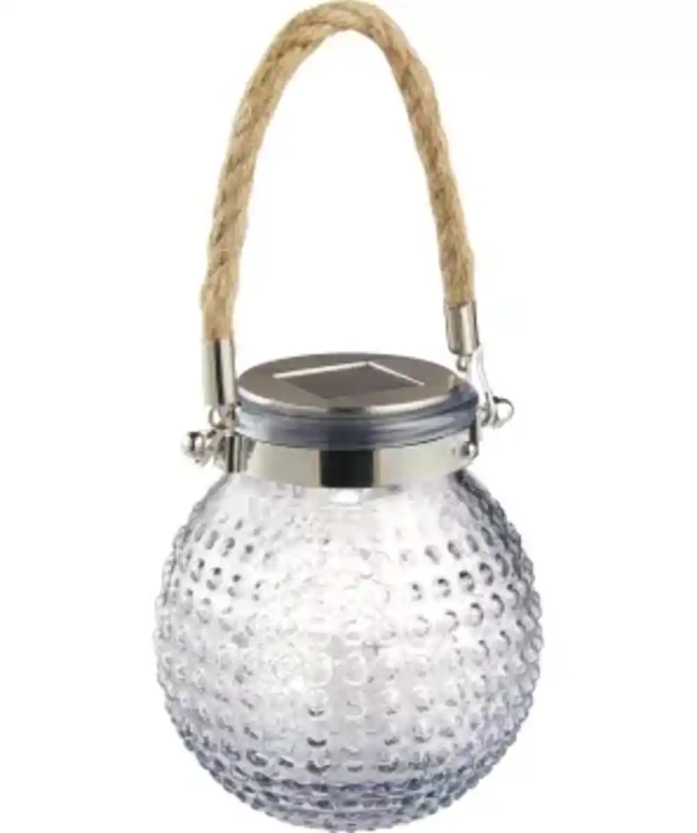 Bild 1 von Runde Solarleuchte, blau