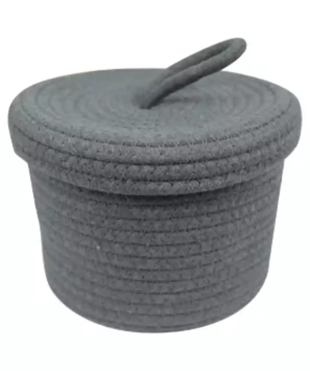 Bild 1 von Aufbewahrungskorb mit Deckel, grau