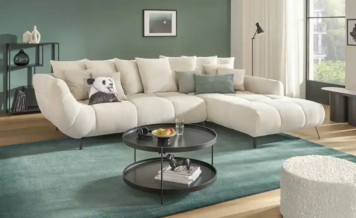 Bild 1 von bobb Ecksofa  Bellani III ¦ beige ¦ Maße (cm): B: 318 H: 90 T: 218.0 Polstermöbel > Sofas > Ecksofas - Möbel Kraft